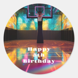 Lebhafter Sieg Runder Aufkleber