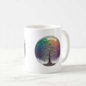 Lebhafter Silver PRIDE Sphäre Kaffeetasse (VorderseiteRechts)