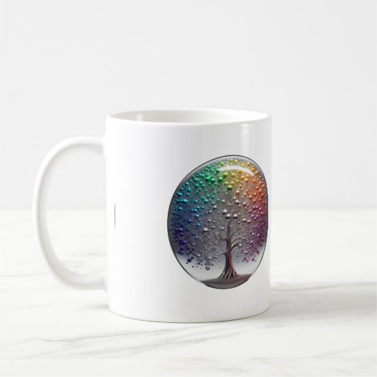 Lebhafter Silver PRIDE Sphäre Kaffeetasse (Links)