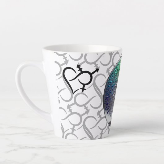 Lebhafter Silver PRIDE Sphäre Milchtasse (Links)