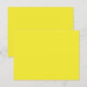 Lebhafter, solider gelber Hintergrund Postkarte (Vorne/Hinten)
