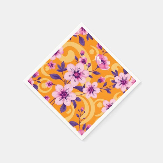 Lebhafter Sommer-Blumendopamin-Dressing- Serviette (Ecke)