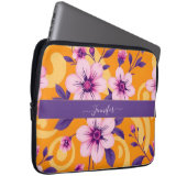 Lebhafter Sommer-Blumendopamin-Stil- Laptopschutzhülle (Vorne Rechts)