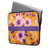 Lebhafter Sommer-Blumendopamin-Stil- Laptopschutzhülle (Vorderseite Links)
