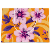 Lebhafter Sommer Florals-Dopamin-Stil Große Geschenktüte (Vorderseite)