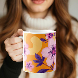 Lebhafter Sommer Florals-Dopamin-Stil Kaffeetasse