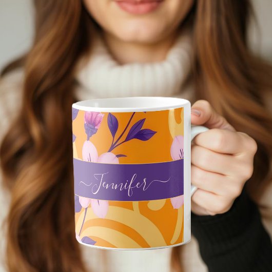 Lebhafter Sommer Florals-Dopamin-Stil Kaffeetasse