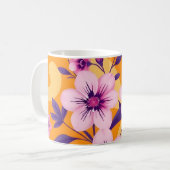 Lebhafter Sommer Florals-Dopamin-Stil Kaffeetasse (Vorderseite Links)