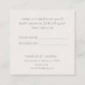 Lebhafter Sommer | Loyalitätskarte Quadratische Visitenkarte (Rückseite)