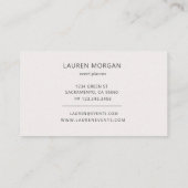 Lebhafter Sommer | Visitenkarte (Rückseite)