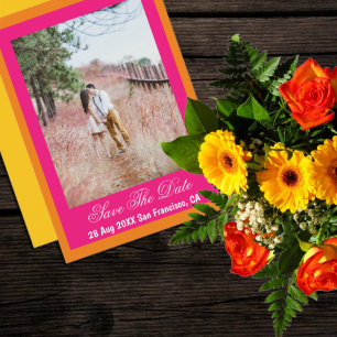 Lebhafter Sonnenaufgang Minimalistisch Mix & Match Save The Date