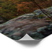 Lebhafter Sonnenaufgang über dem Wolkensee im Herb Poster (Ecke)