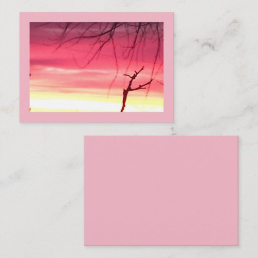 Lebhafter Sonnenaufgang Visitenkarte (Vorne/Hinten)