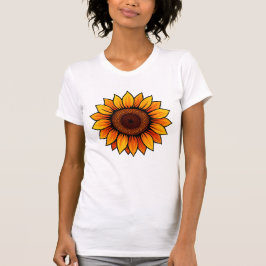 Lebhafter Sonnenblumen-T - Shirt - für Frauen