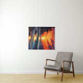 Lebhafter Sonnenuntergang im Ozean - Kunst an der Wandteppich (Beispiel (Horizontal))