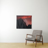 Lebhafter Sonnenuntergang in den Bergen Wandteppich (Beispiel (Horizontal))