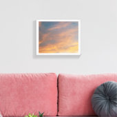 Lebhafter Sonnenuntergang in den Wolken Leinwanddruck (Insitu (Wohnzimmer))
