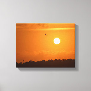 Lebhafter Sonnenuntergang Leinwanddruck