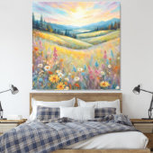 Lebhafter Sonnenuntergang Leinwanddruck (Insitu (Schlafzimmer))