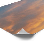 Lebhafter Sonnenuntergang Poster (Ecke)