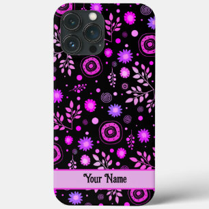 Lebhafter Spaß Lila Abstrakte Blumen Moderne Moder Case-Mate iPhone Hülle