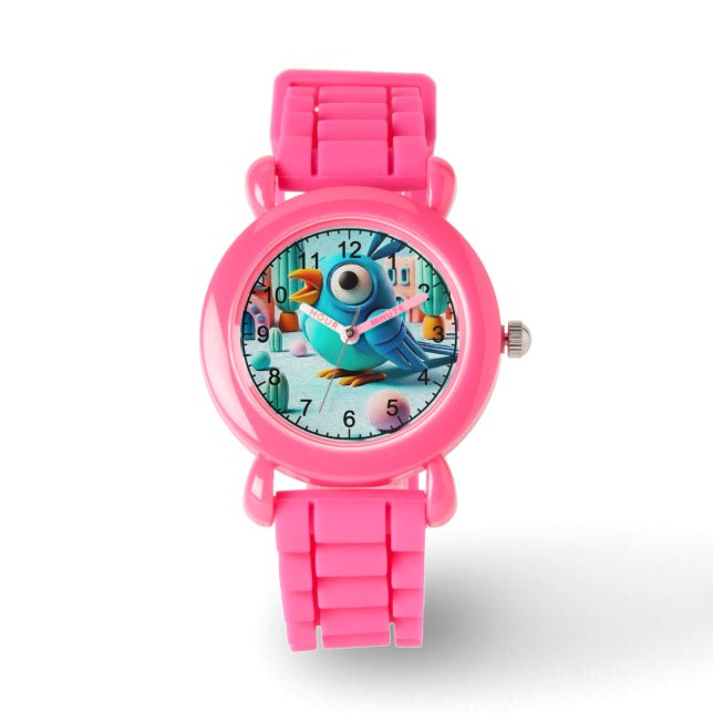 lebhafter spielerischer Cartoon Armbanduhr (Vorderseite)