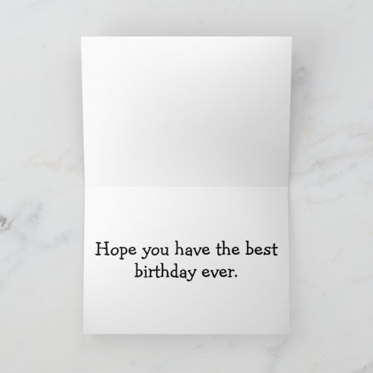 Lebhafter Springtime Butterfly zum Geburtstag Karte (Innenseite)