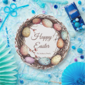 Lebhafter Springtime Egg Nest Oster Brunch Pappteller (Party)