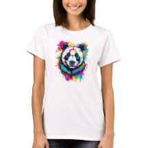 Lebhafter Spritzer Panda Pop Kunst, Dichtung und M