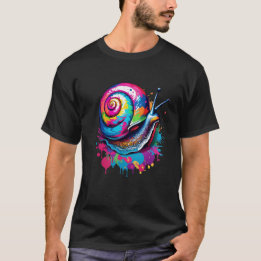 Lebhafter Spritzer Snail Pop T-Shirt