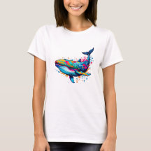 Lebhafter Spritzer  Whale Pop Kunst, Dichtung und 