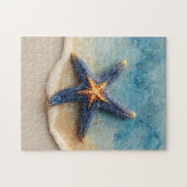 Lebhafter Starfish am Sandy Beach Puzzle (Horizontal)
