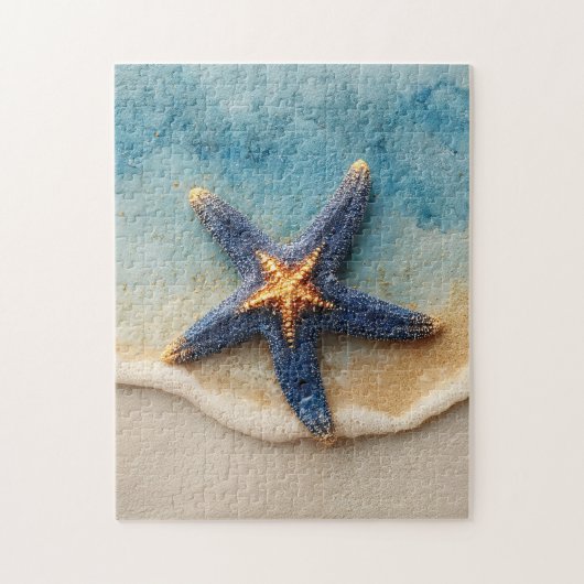 Lebhafter Starfish am Sandy Beach Puzzle (Vertikal)