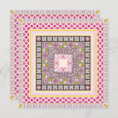 Lebhafter Stil Einladung (Vorne/Hinten)