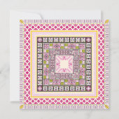 Lebhafter Stil Einladung (Rückseite)