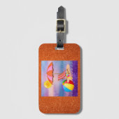 Lebhafter Strand Gepäckanhänger (Vorderseite Vertikal)