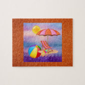 Lebhafter Strand Puzzle (Horizontal)