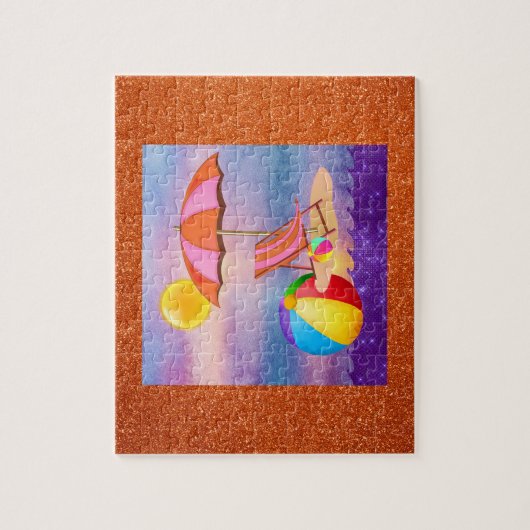 Lebhafter Strand Puzzle (Vertikal)