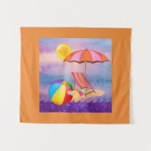 Lebhafter Strand Wandteppich (Vorderseite (Horizontal))