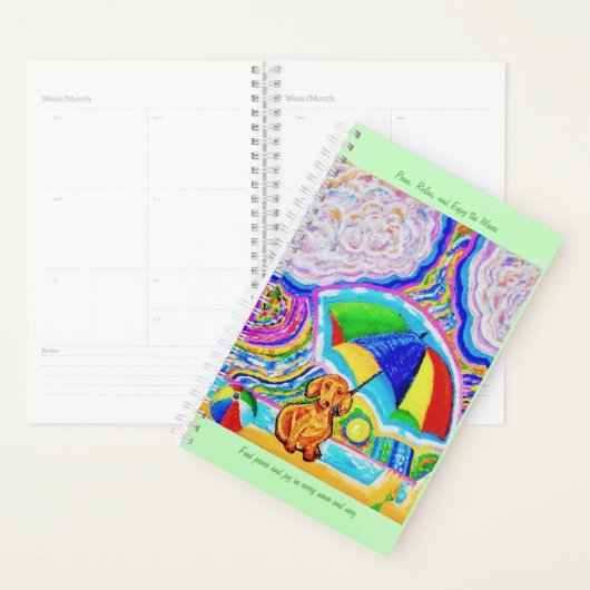 Lebhafter Stranddogplaner Planer (Anzeige)