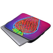 Lebhafter Strawberry Neon! Laptopschutzhülle (Vorne Knopf)