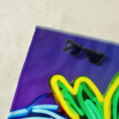 Lebhafter Strawberry Neon! Strandtuch (Beispiel)