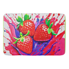 Lebhafter Strawberry Splash Badematte