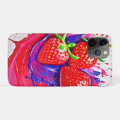 Lebhafter Strawberry Splash Case-Mate iPhone Hülle (Rückseite (Horizontal))