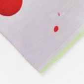 Lebhafter Strawberry Splash Fleecedecke (Ecke)