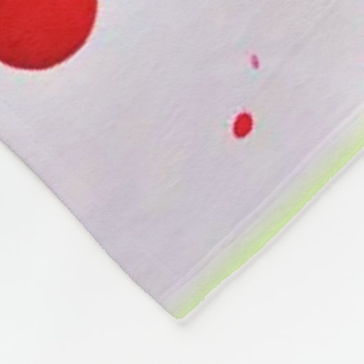 Lebhafter Strawberry Splash Fleecedecke (Ecke)