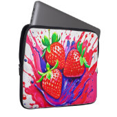 Lebhafter Strawberry Splash Laptopschutzhülle (Vorne Rechts)