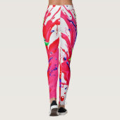 Lebhafter Strawberry Splash Leggings (Rückseite)