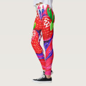 Lebhafter Strawberry Splash Leggings (Links)