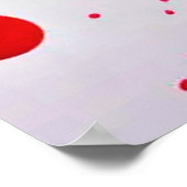 Lebhafter Strawberry Splash Poster (Ecke)